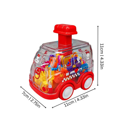 Appuie et pars – Voitures à engrenages