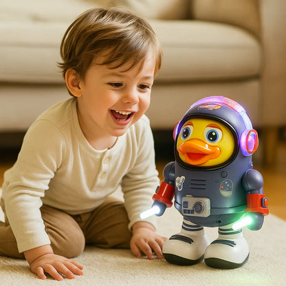 Canard astronaute dansant