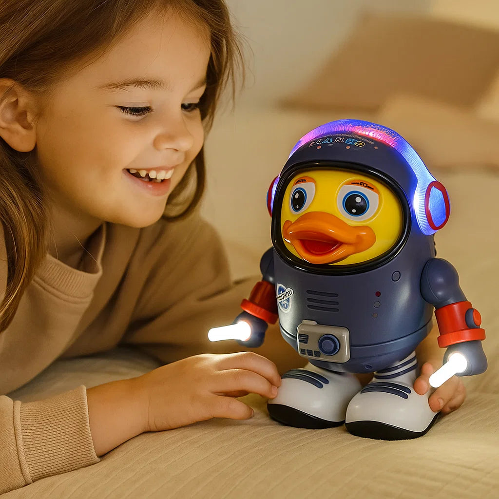 Canard astronaute dansant