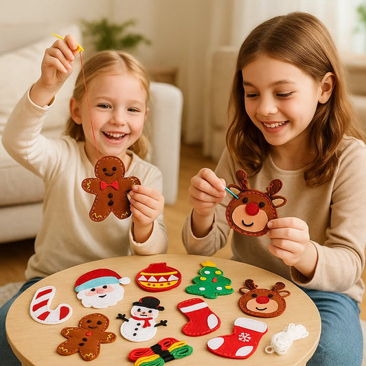 Ensemble de Noël en feutre sûr à coudre soi-même