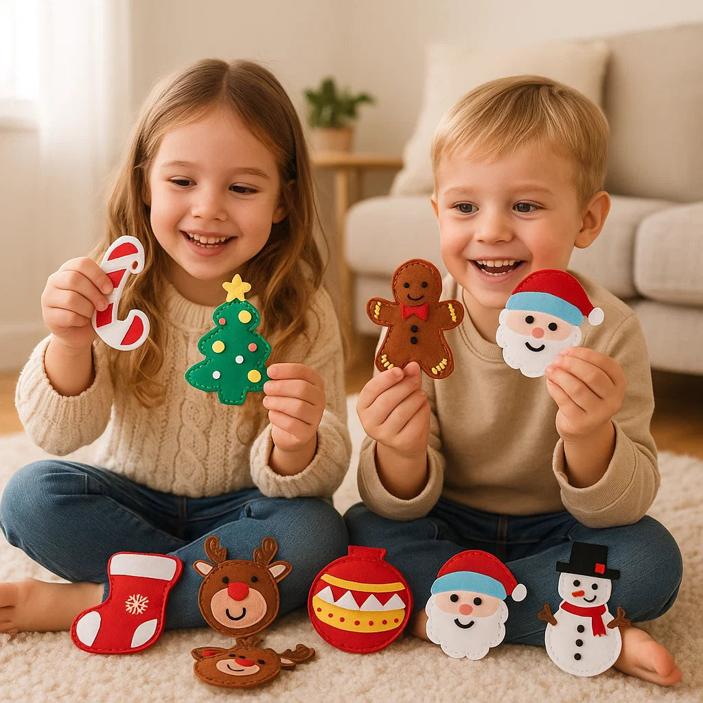 Ensemble de Noël en feutre sûr à coudre soi-même