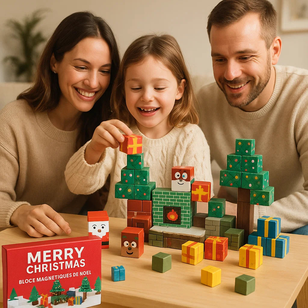 Blocs magnétiques de Noël