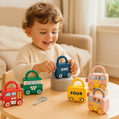 Jouet montessori clés et serrures – Couleurs et motifs