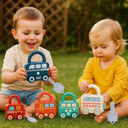 Jouet montessori clés et serrures – Couleurs et motifs