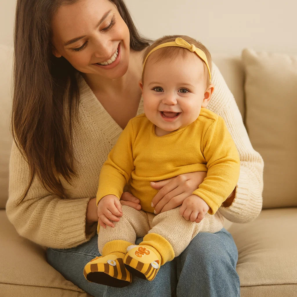 Chaussons-Bas Bébé Tout Doux – Chauds, Antidérapants & Confortables