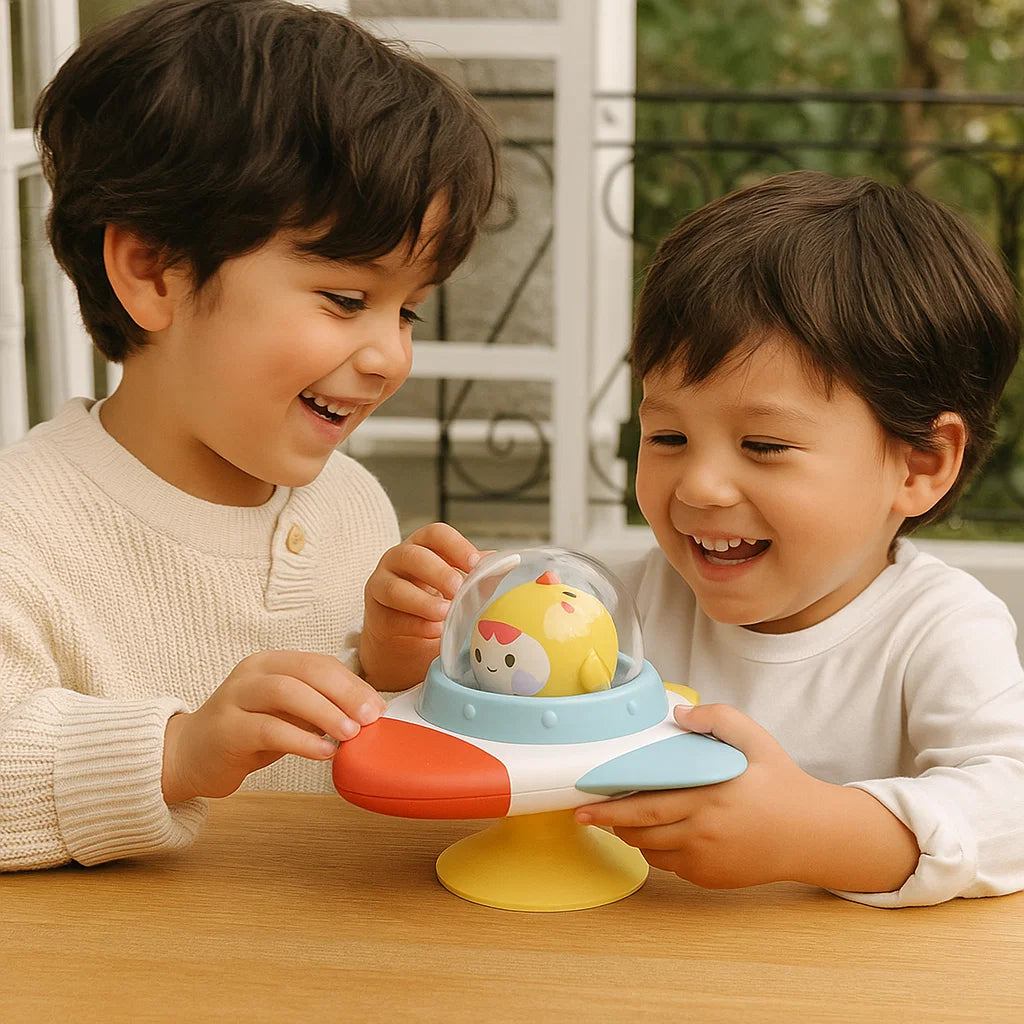 Spinner Montessori à ventouse – Jouet d’apprentissage rotatif