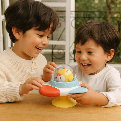 Spinner Montessori à ventouse – Jouet d’apprentissage rotatif