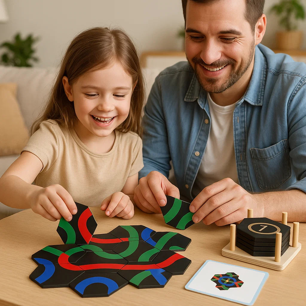 Puzzle des chemins – jeu pédagogique de recherche de parcours pour toute la famille