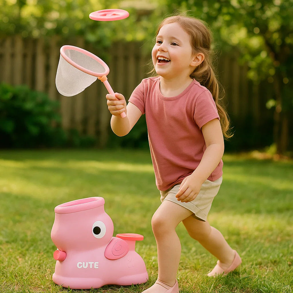 Jeu de frisbee à filet
