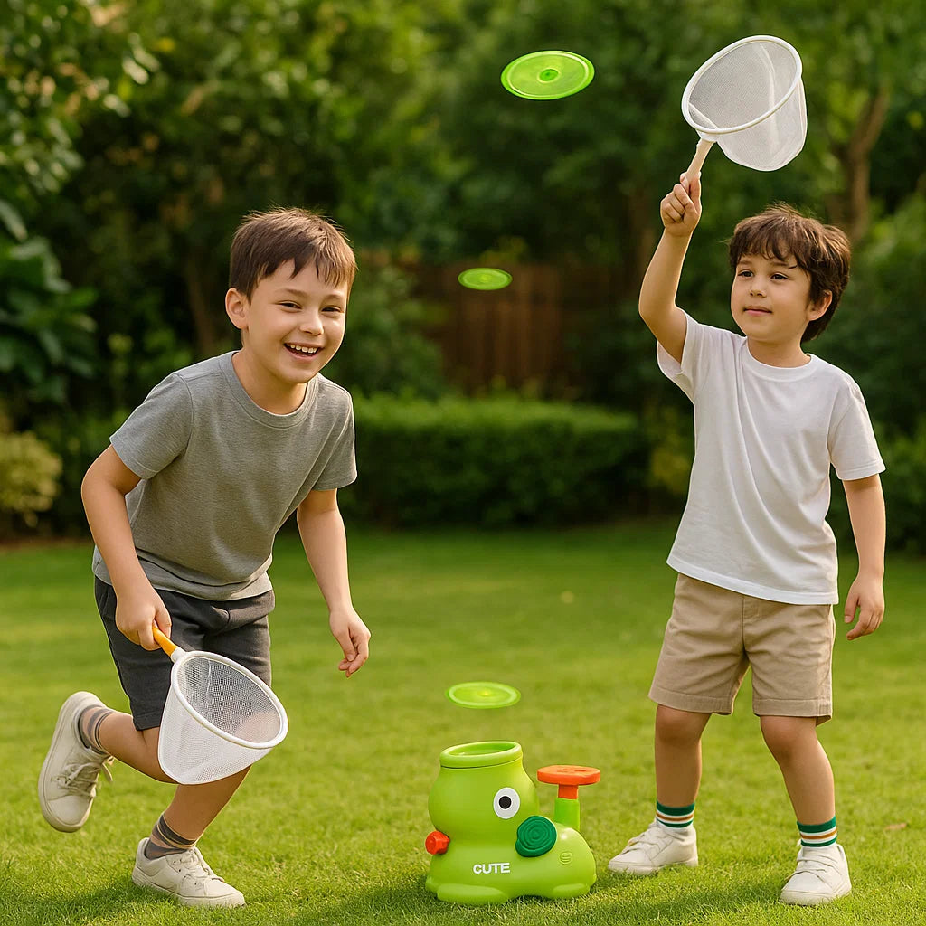 Jeu de frisbee à filet