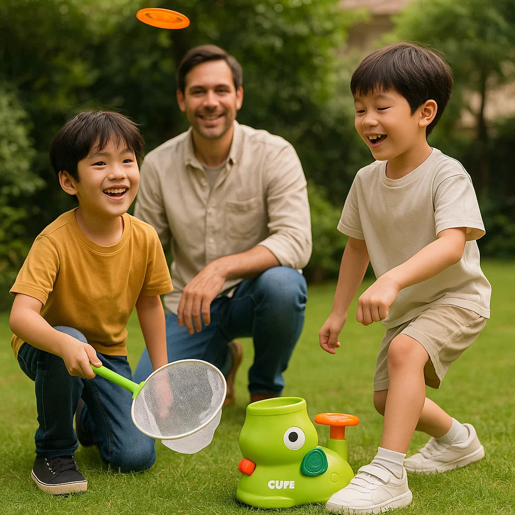 Jeu de frisbee à filet