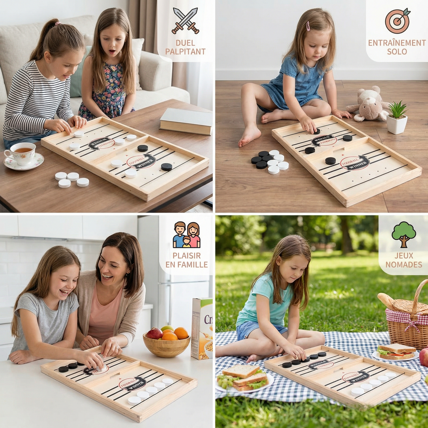 Jeu d’échecs à catapulte en bois